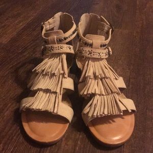 Gianni Bini Fringed Sandals
